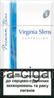  America Virginia Slims Super Slims Blue 100's Cigarettes